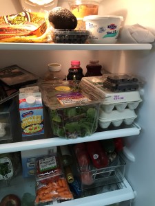 healthy food in fridge